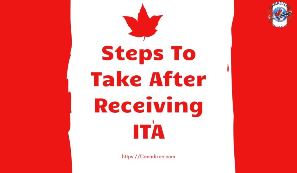 Next steps after receiving ITA