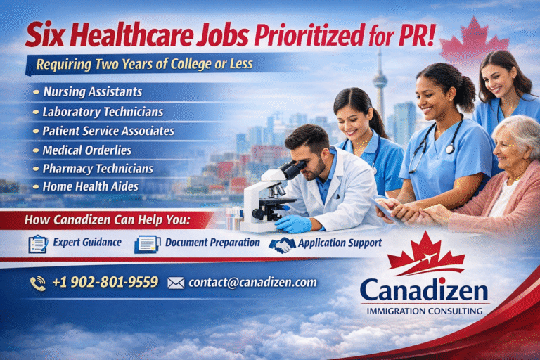 Healthcare jobs for permanent residence Canada